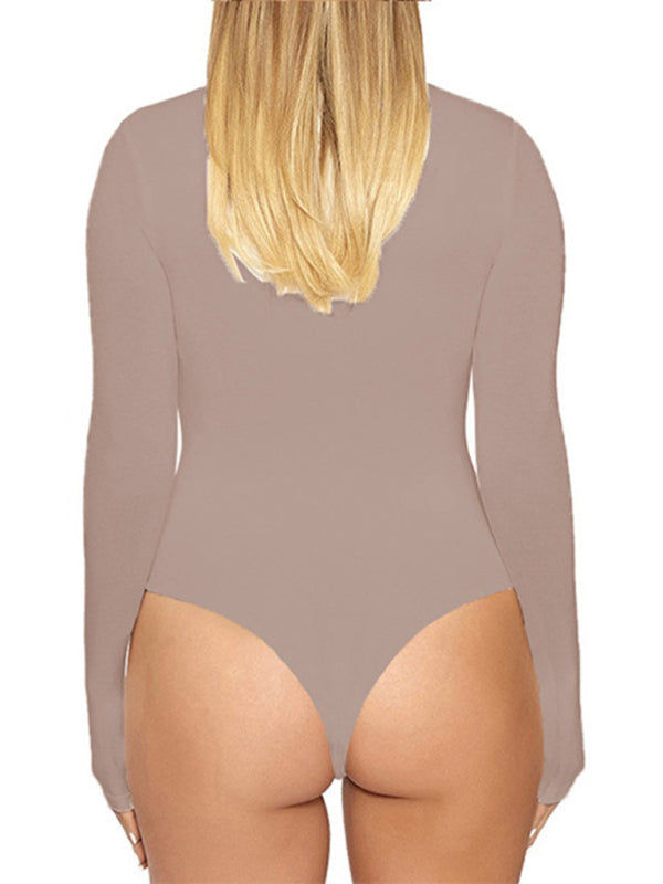Blue Zone Planet |  bottoming tops long-sleeved tight-fitting jumpsuit BLUE ZONE PLANET