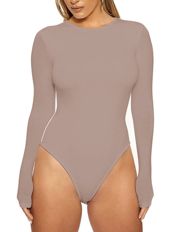 Blue Zone Planet |  bottoming tops long-sleeved tight-fitting jumpsuit BLUE ZONE PLANET