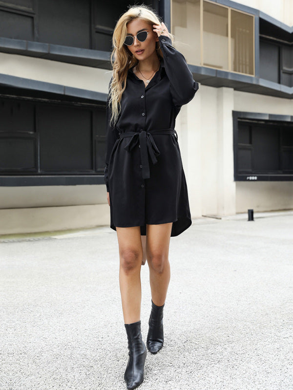 Blue Zone Planet |  commuter style French long-sleeved dress BLUE ZONE PLANET