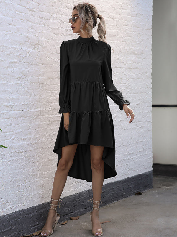 Blue Zone Planet |  Women's long-sleeved commuter dovetail dress kakaclo