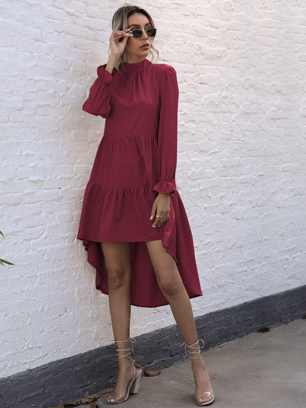 Blue Zone Planet |  Women's long-sleeved commuter dovetail dress kakaclo