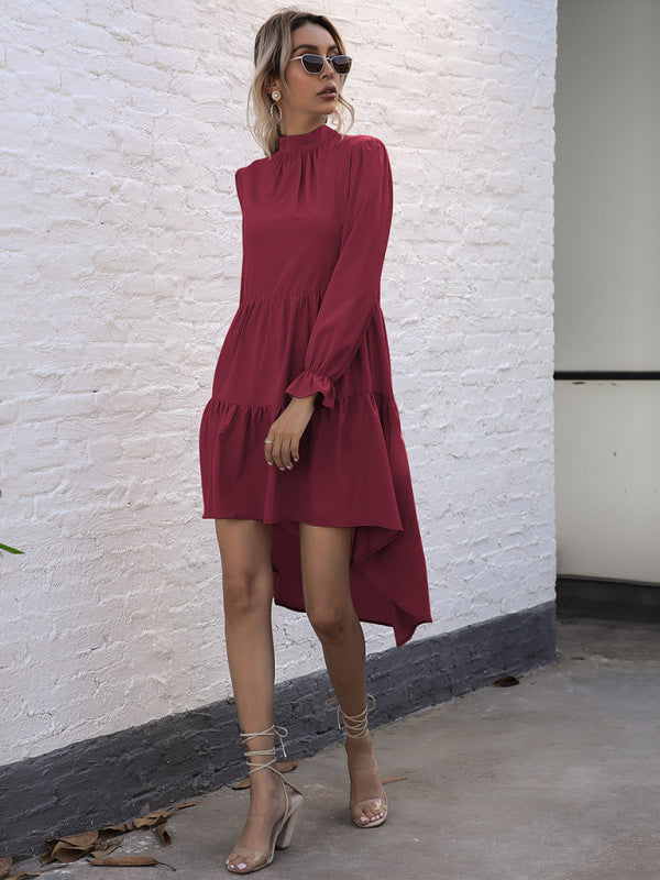 Blue Zone Planet |  Women's long-sleeved commuter dovetail dress kakaclo
