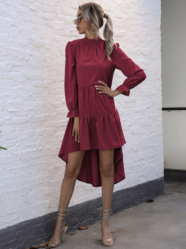 Blue Zone Planet |  Women's long-sleeved commuter dovetail dress kakaclo