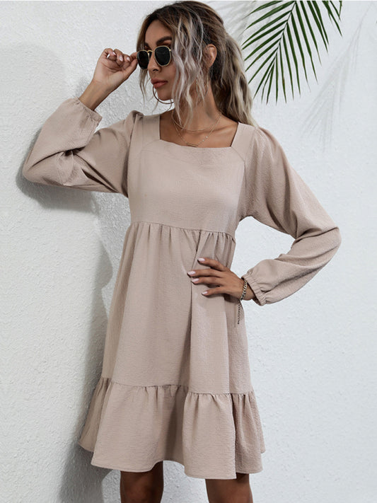 product long -sleeved long -sleeved base fashion dress BLUE ZONE PLANET