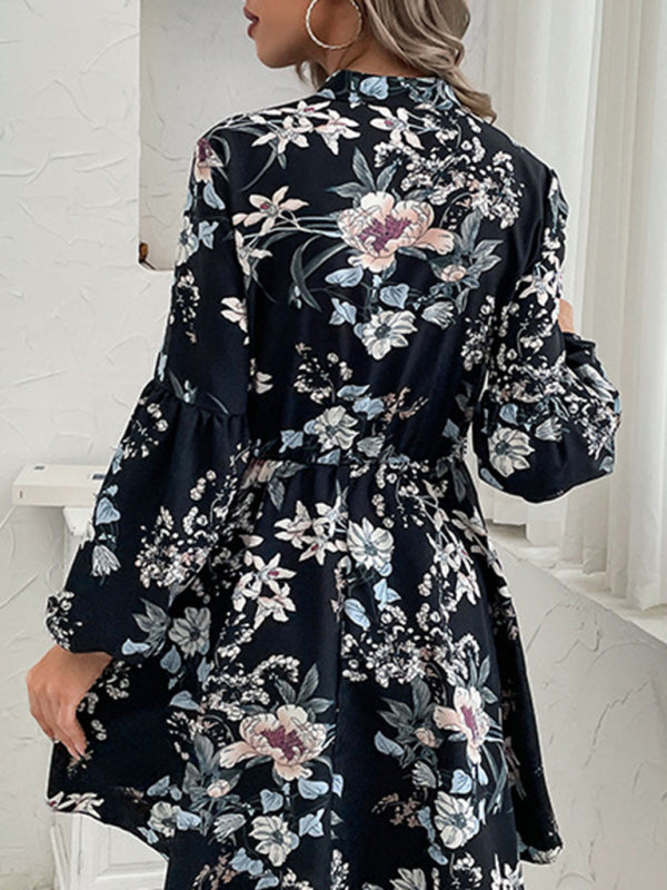 product long -sleeved long -sleeved base fashion dress kakaclo