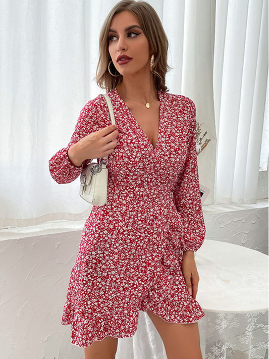 European and American product explosion long -sleeved dress kakaclo