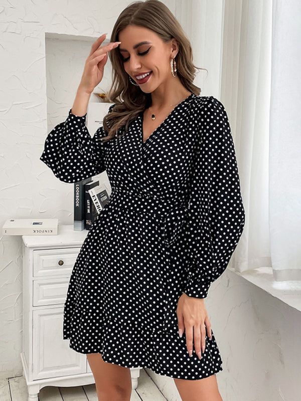 Evelyn's Stylish Long-Sleeve Essential Mini Dress BLUE ZONE PLANET
