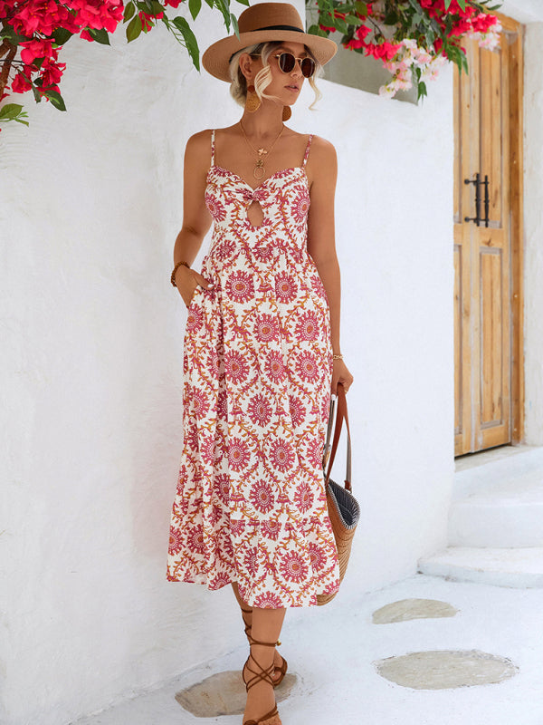 Blue Zone Planet |  Women's Floral Casual Resort Slip Dress kakaclo