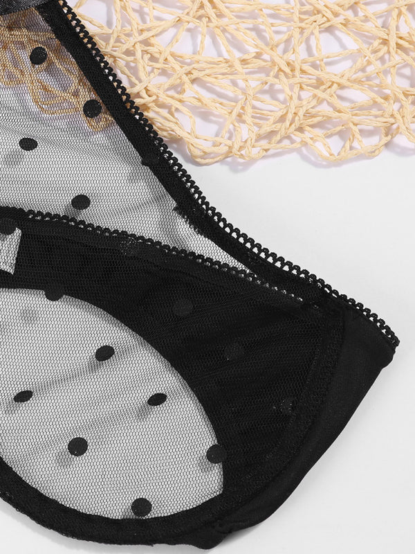 Bra Bra Transparent Perspective Sequins Underwear Set kakaclo