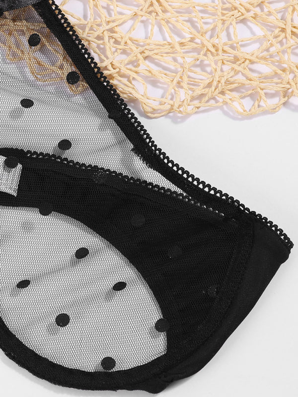Bra Bra Transparent Perspective Sequins Underwear Set kakaclo
