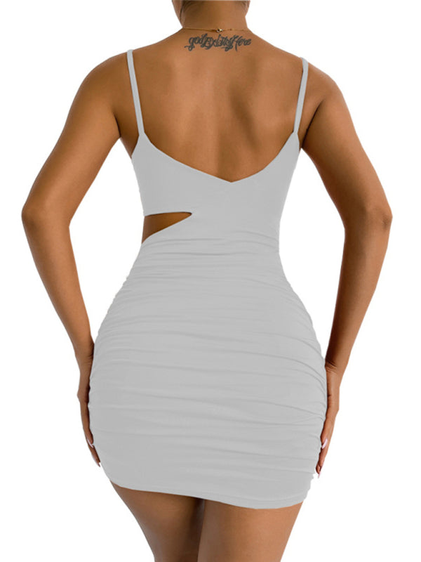 Blue Zone Planet |  Solid color open waist camisole dress BLUE ZONE PLANET