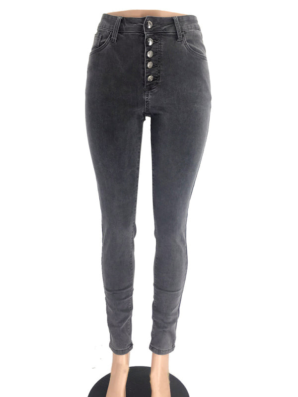 Blue Zone Planet | High Waist Stretchy Tight Bottom Lift Jeans-BOTTOM SIZES SMALL MEDIUM LARGE-[Adult]-[Female]-2022 Online Blue Zone Planet