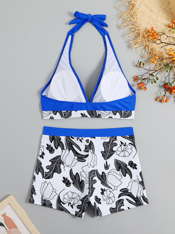 Alice's High-Waist Boxer Panel Bikini Blue Zone Planet