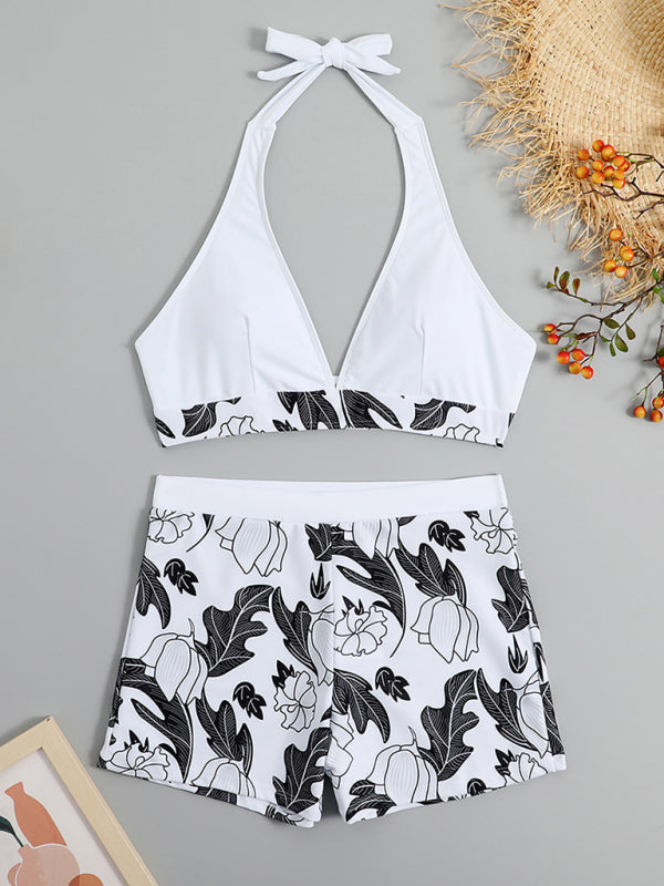 Alice's High-Waist Boxer Panel Bikini Blue Zone Planet