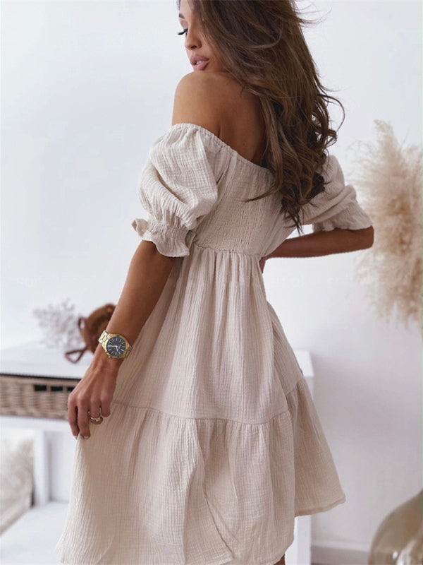 summer open back one shoulder long dress kakaclo