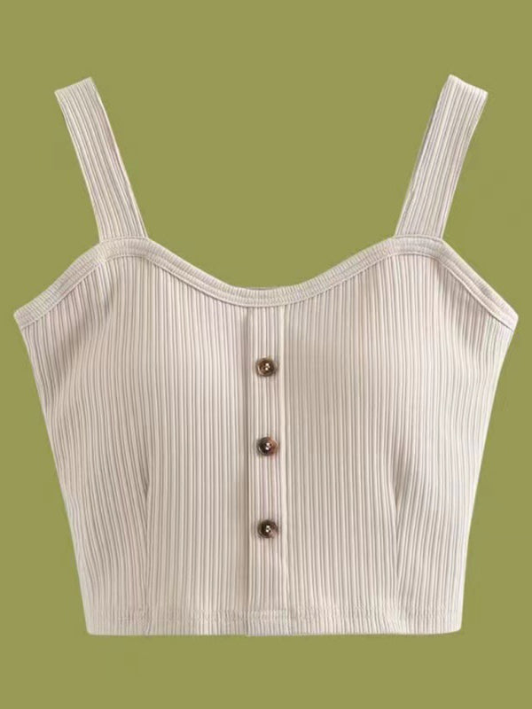 Sling outer wear small vest with chest pad beautiful back inner base kakaclo