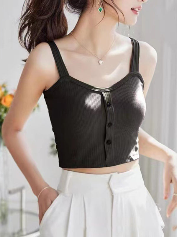 Sling outer wear small vest with chest pad beautiful back inner base kakaclo