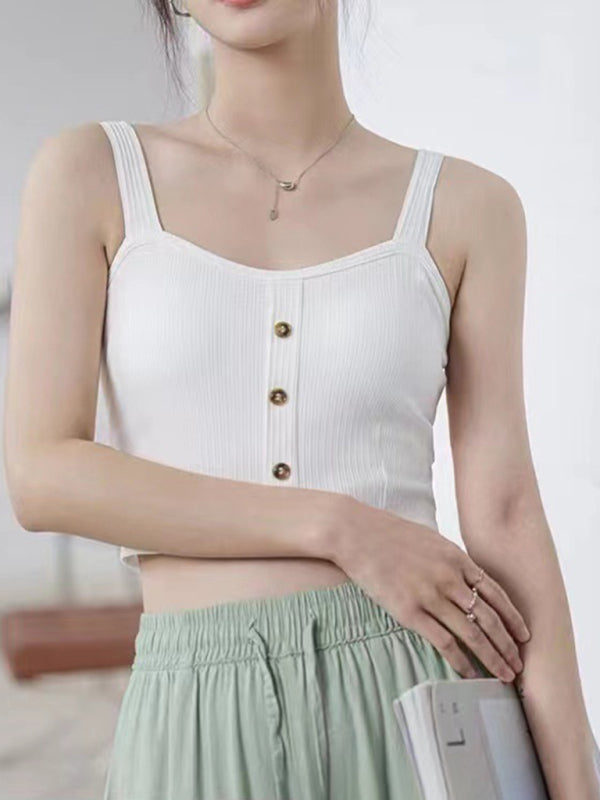 Sling outer wear small vest with chest pad beautiful back inner base kakaclo