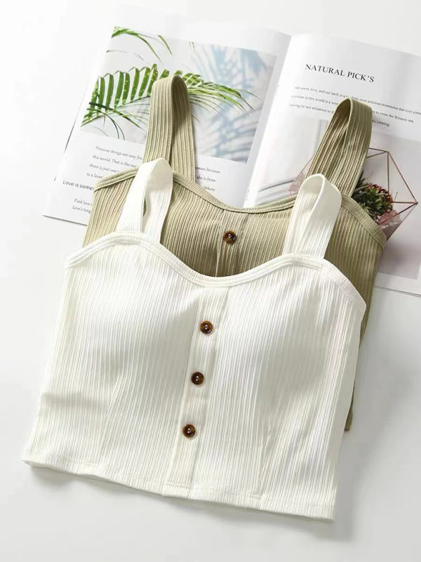 Sling outer wear small vest with chest pad beautiful back inner base kakaclo