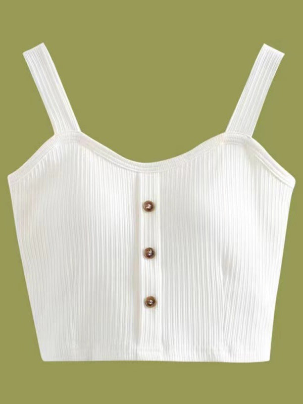 Sling outer wear small vest with chest pad beautiful back inner base kakaclo