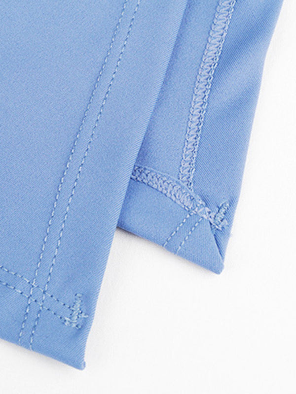 Sports yoga short skirt culottes half body quick-drying pocket skirt side slit strappy skirt BLUE ZONE PLANET