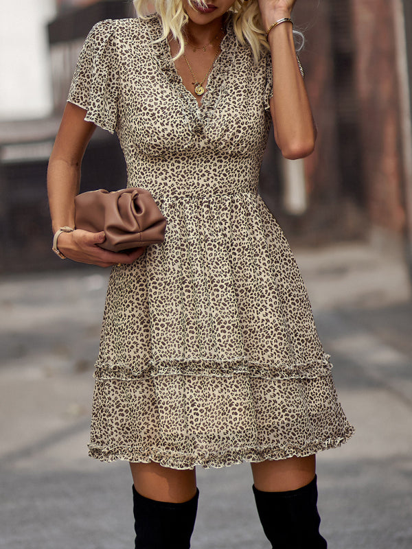 Emma's Casual Spring-Summer Mini Dress-TOPS / DRESSES-[Adult]-[Female]-2022 Online Blue Zone Planet