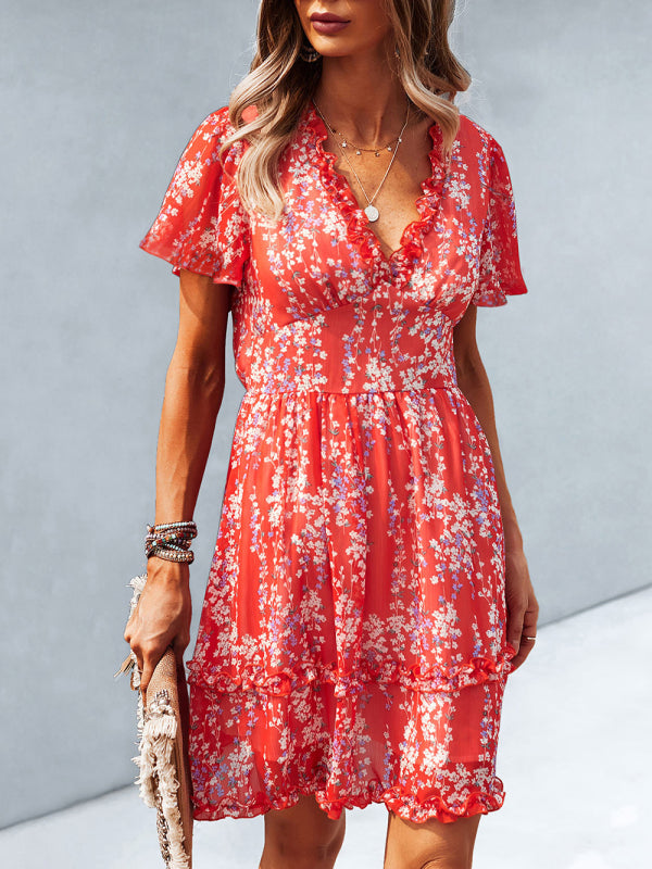 Emma's Casual Spring-Summer Mini Dress-TOPS / DRESSES-[Adult]-[Female]-2022 Online Blue Zone Planet