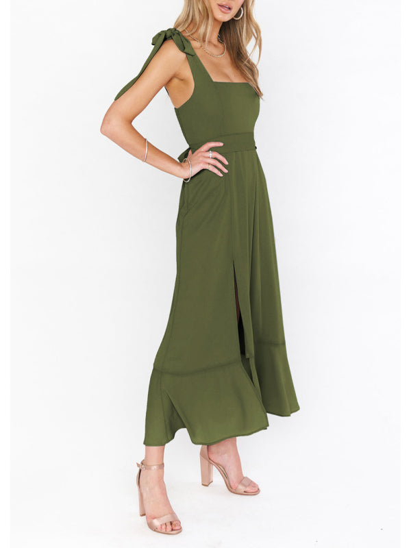 Elegant and Fashionable Commuter Slit French High-end Sense Dress kakaclo