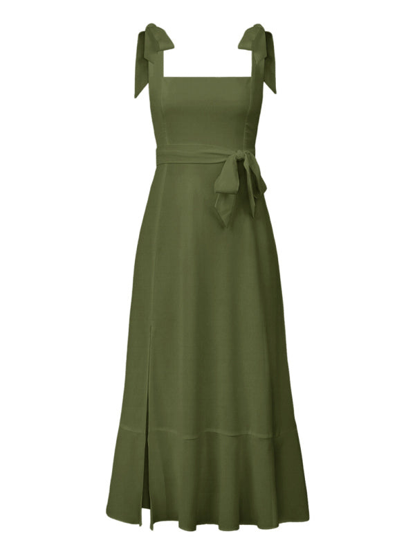 Elegant and Fashionable Commuter Slit French High-end Sense Dress kakaclo