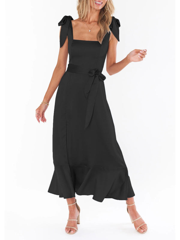 Elegant and Fashionable Commuter Slit French High-end Sense Dress kakaclo