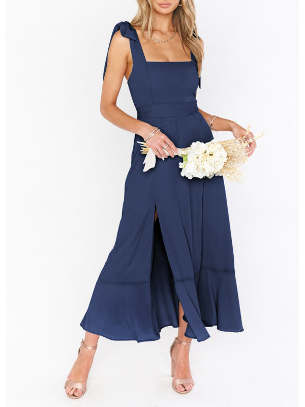 Elegant and Fashionable Commuter Slit French High-end Sense Dress kakaclo