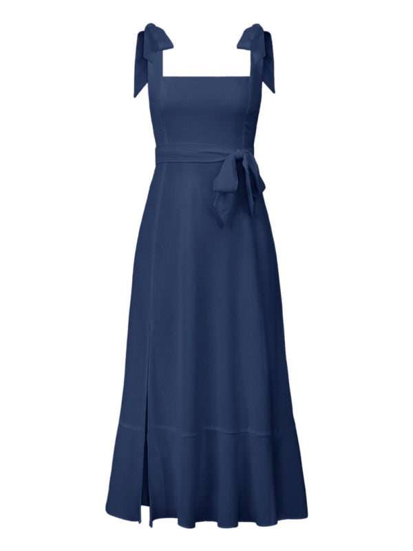 Elegant and Fashionable Commuter Slit French High-end Sense Dress kakaclo