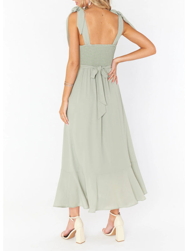 Elegant and Fashionable Commuter Slit French High-end Sense Dress kakaclo