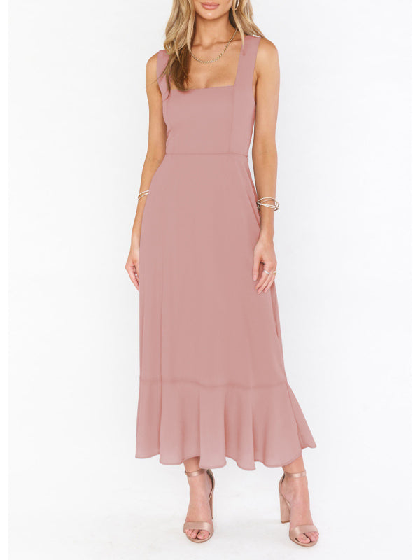 Elegant and Fashionable Commuter Slit French High-end Sense Dress kakaclo