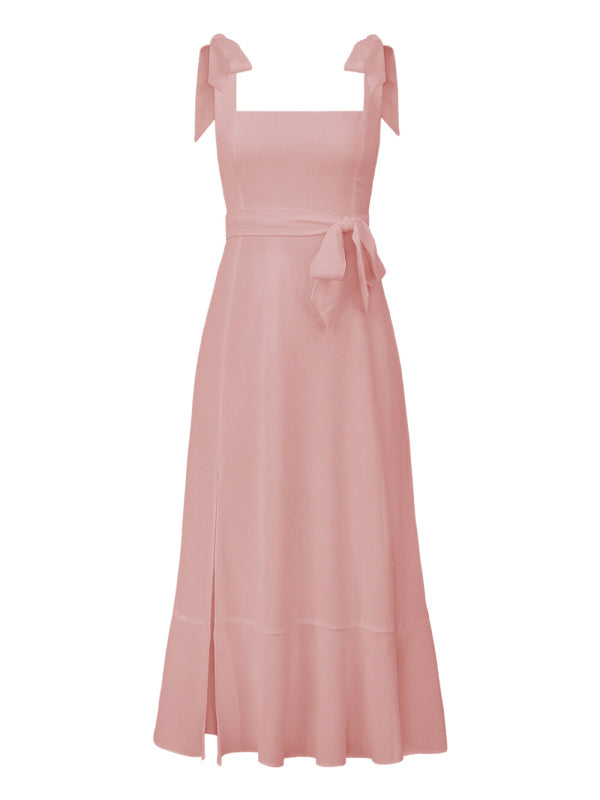 Elegant and Fashionable Commuter Slit French High-end Sense Dress kakaclo