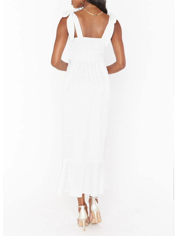 Elegant and Fashionable Commuter Slit French High-end Sense Dress kakaclo