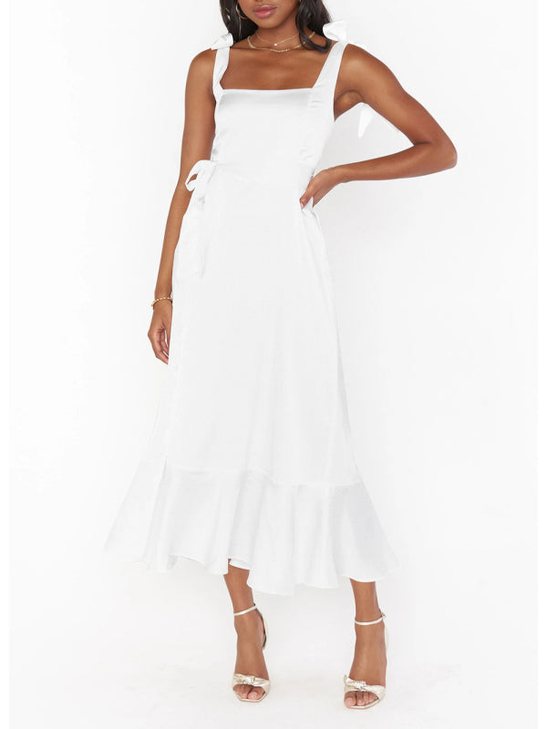 Elegant and Fashionable Commuter Slit French High-end Sense Dress kakaclo