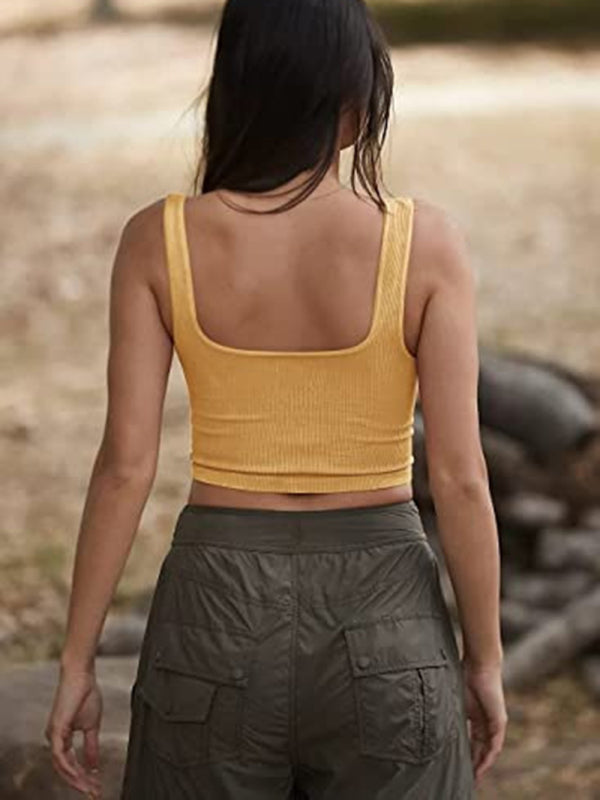 Blue Zone Planet |  solid color thread short vest BLUE ZONE PLANET