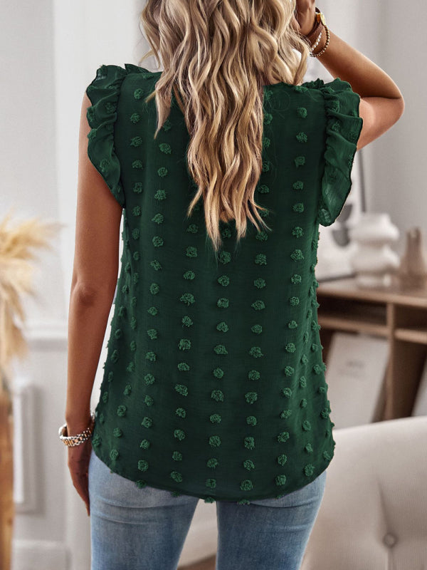 Falbala Shirt Fashionable Elegant Tops. kakaclo