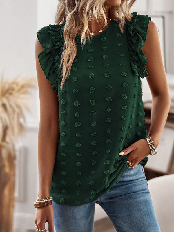 Falbala Shirt Fashionable Elegant Tops. kakaclo