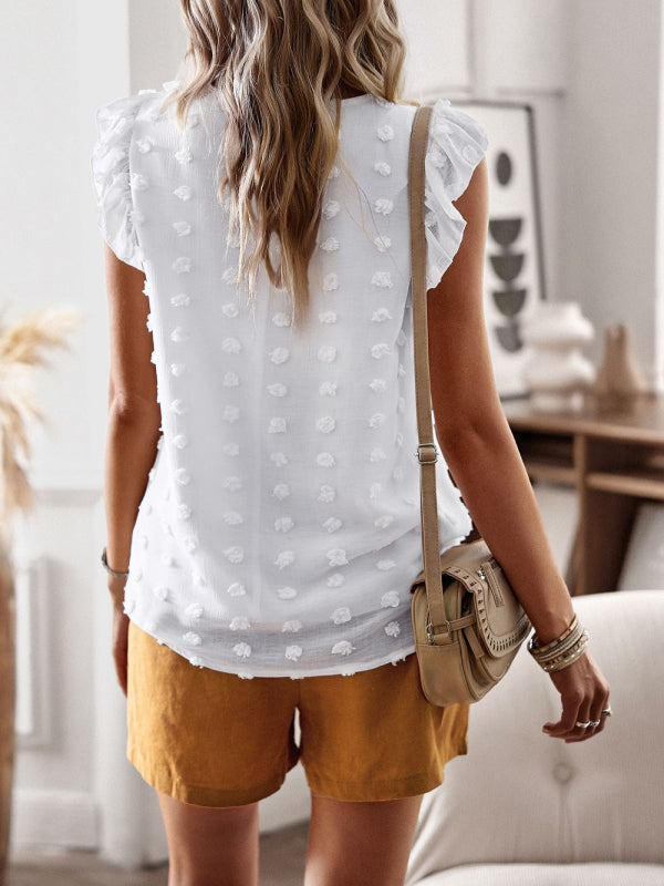 Falbala Shirt Fashionable Elegant Tops. kakaclo