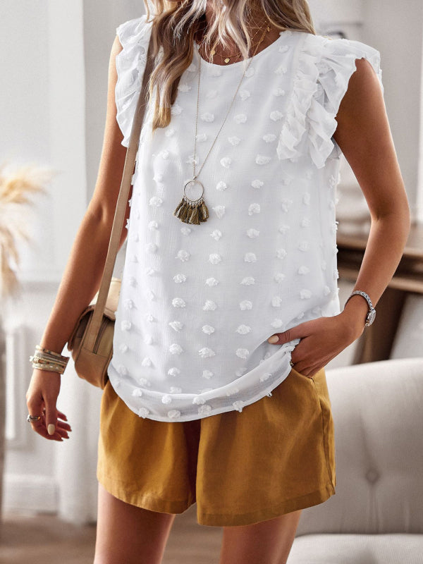 Falbala Shirt Fashionable Elegant Tops. kakaclo