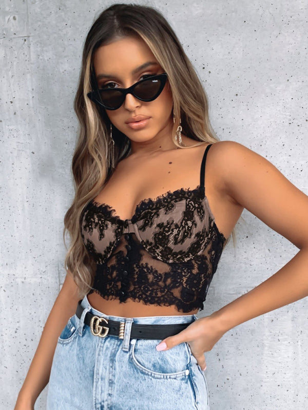 Lace camisole underwear cute sexy vest kakaclo