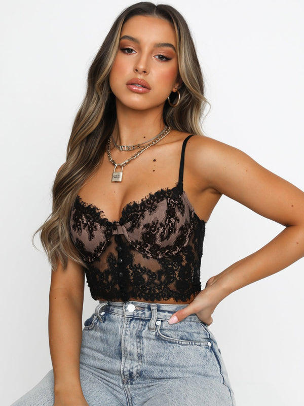 Lace camisole underwear cute sexy vest kakaclo