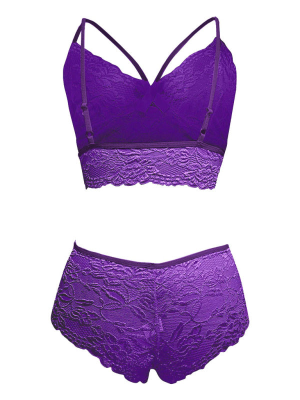 Blue Zone Planet | Lingerie set with lace-TOPS / DRESSES-[Adult]-[Female]-2022 Online Blue Zone Planet