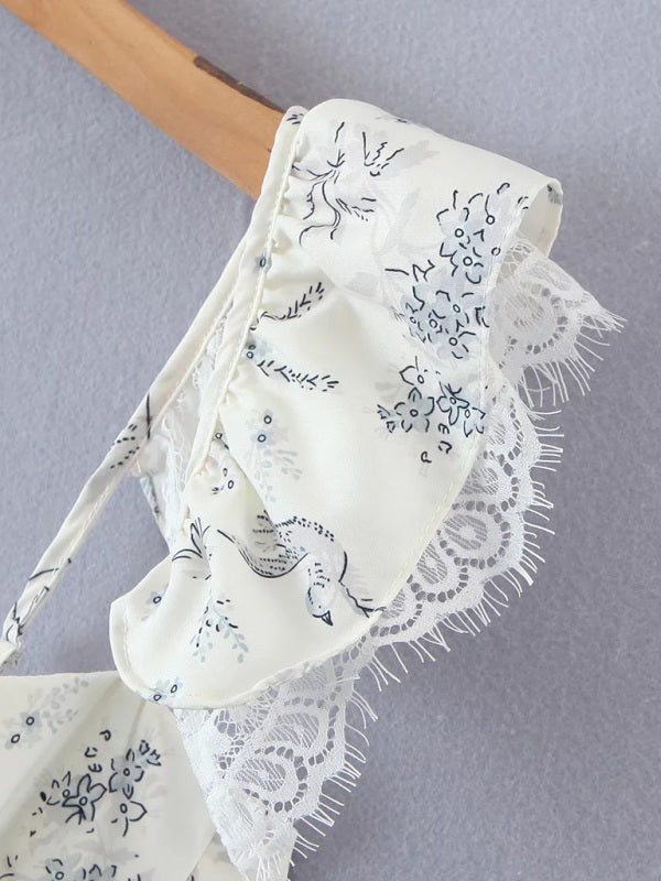 French style fresh lace keel slim camisole top kakaclo