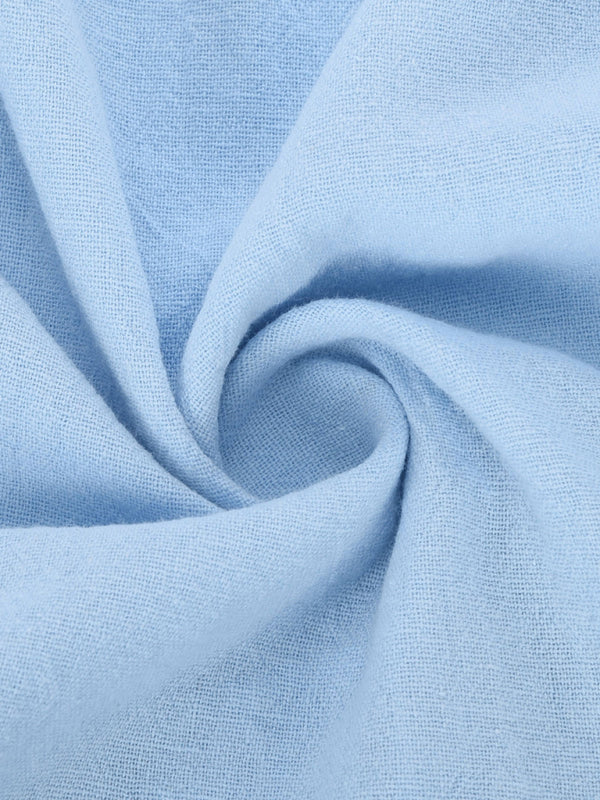 Blue Zone Planet |  Loose Round Neck Half Sleeve Midi Dress BLUE ZONE PLANET