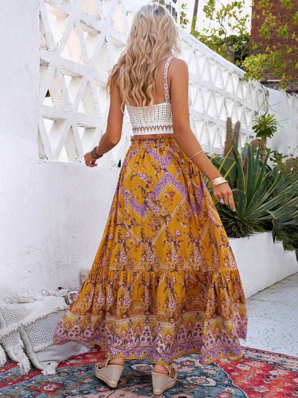 Bohemian Beach Dress Oversize Skirt kakaclo