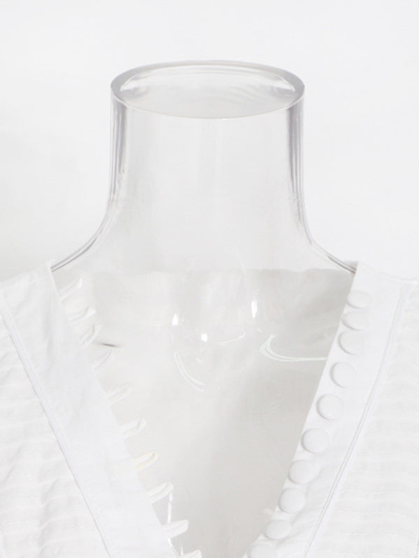 Pleated suspender holiday mille-layer dress-TOPS / DRESSES-[Adult]-[Female]-2022 Online Blue Zone Planet