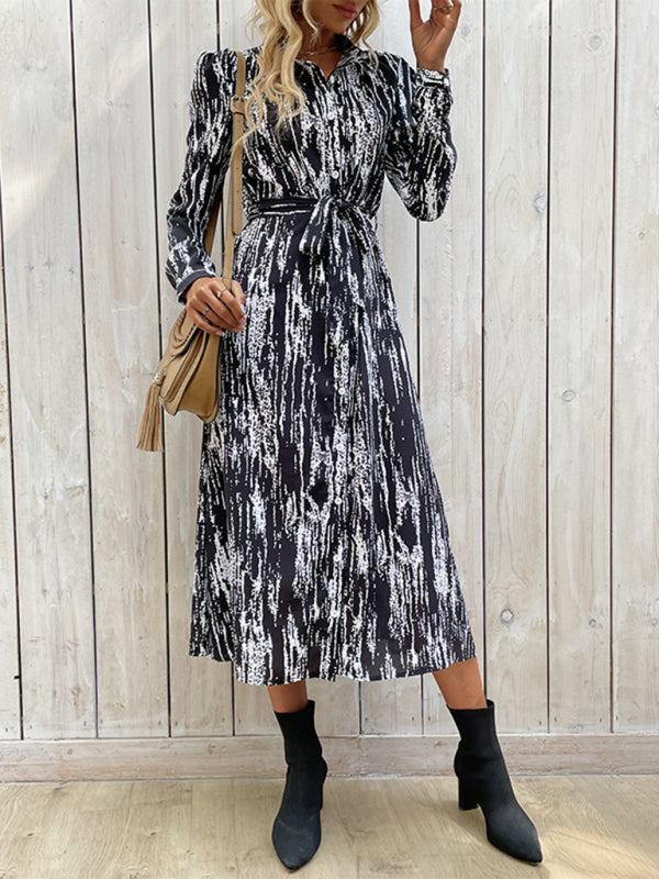 Blue Zone Planet |  Long Sleeve Tie Dye Dress BLUE ZONE PLANET